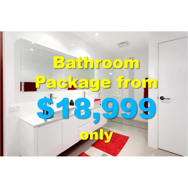from $18,999 Bathroom Reno Package