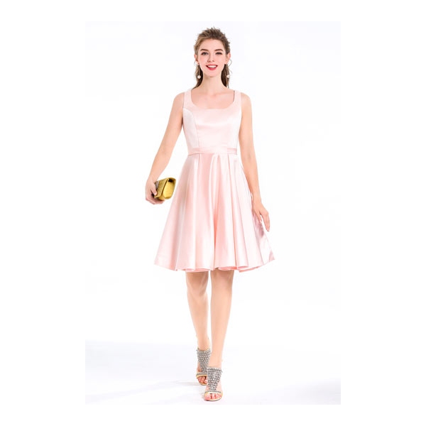 robe élégante rose pour témoin mariage