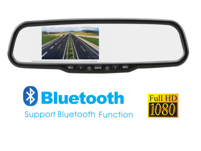 4.3inch HD TFT LED 1080P Full HD Rearview Mirror with DVR
