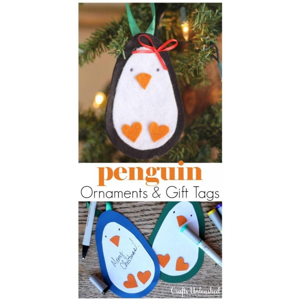 Penguin DIY Ornaments & Gift Tags