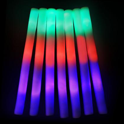 22 Pack of 16 Inch Multi Color Foam Baton LED Light Sticks for Concerts Parties and Events