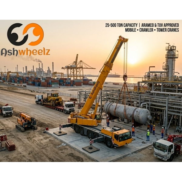 Elevate Your Project with Aramco & TUV-Certified Crane Solutions 