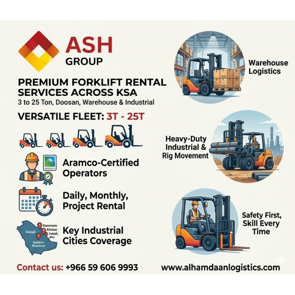 Reliable Forklift Rental Services Across KSA