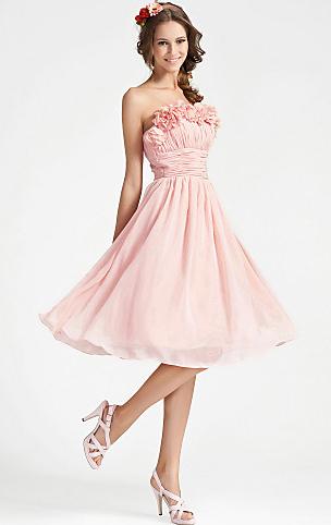ONLINE SHORT PINK TAILOR MADE COCKTAIL PROM DRESS (LFNBE0009) in marieprom